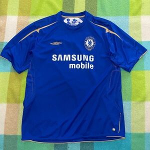 FRANK LAMPARD CHELSEA UMBRO 2005-2006 CENTENARY HOME FOOTBALL SHIRT MENS SZ XXL